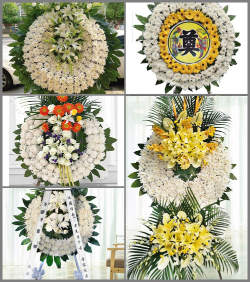 四川成都崇州市文井江镇铁索村花圈速递